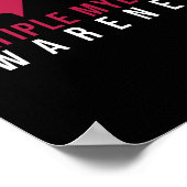 Meervoudige myeloombewustwording Hartslag Poster (Hoek)