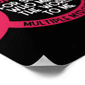 Meervoudige myeloombewustwording waar ik Bourgogne Poster (Hoek)