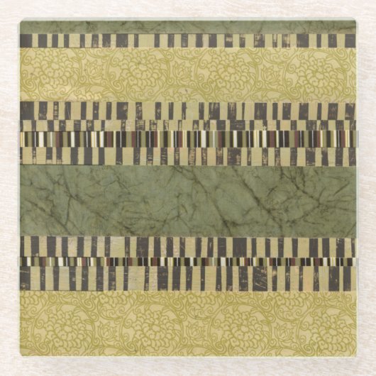 Meervoudige paneelschildering glazen onderzetter (Voorkant)