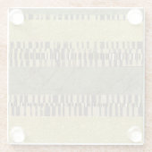 Meervoudige paneelschildering glazen onderzetter (Achterkant)