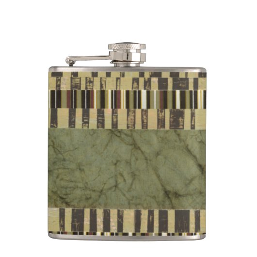 Meervoudige paneelschildering heupfles (Voorkant)