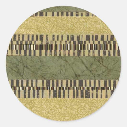 Meervoudige paneelschildering ronde sticker (Voorkant)