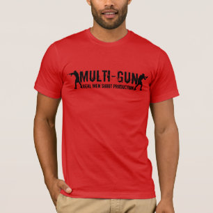 Meervoudige Pistool — Echte Mannen — Shootprod T-shirt
