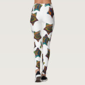 Meervoudige regenboogsterren leggings (Achterkant)