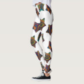 Meervoudige regenboogsterren leggings (Links)