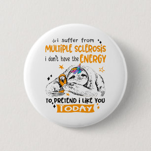 Meervoudige sclerose Awareness Month Ribbon Giften Ronde Button 5,7 Cm