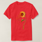 Meervoudige sclerose Awareness Sunflower MS Warrio T-shirt (Design voorkant)