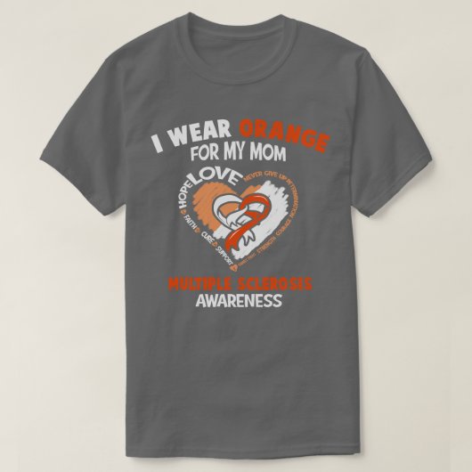 Meervoudige sclerose Bewustheid die ik Oranje voor T-shirt (Design voorkant)