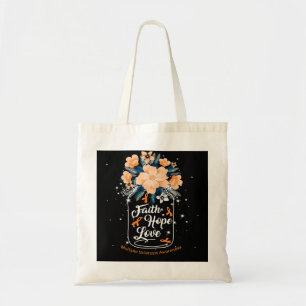 Meervoudige sclerose Bewustheid Faith Hope Love Tote Bag