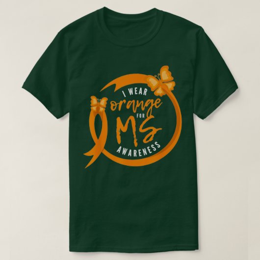 Meervoudige sclerose Bewustheid I MS Draag Sinaasa T-shirt (Design voorkant)