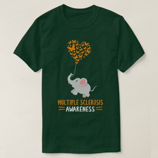 Meervoudige sclerose Bewustheid mevrouw Month Elep T-shirt (Design voorkant)