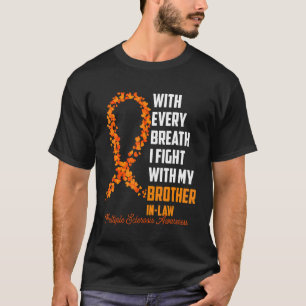 Meervoudige sclerose Bewustheid Oranje lintbroer T-shirt