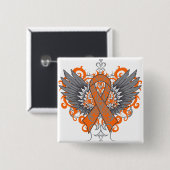 Meervoudige sclerose Bewustheid Vierkante Button 5,1 Cm (Voorkant /achterkant)