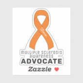 Meervoudige sclerose Bewustheid vinylSticker Sticker (Vel)
