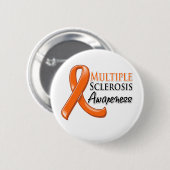 Meervoudige sclerose bewustzijn lint ronde button 5,7 cm (Voorkant /achterkant)