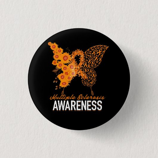 Meervoudige sclerose bij vrouwen ronde button 3,2 cm (Voorkant)