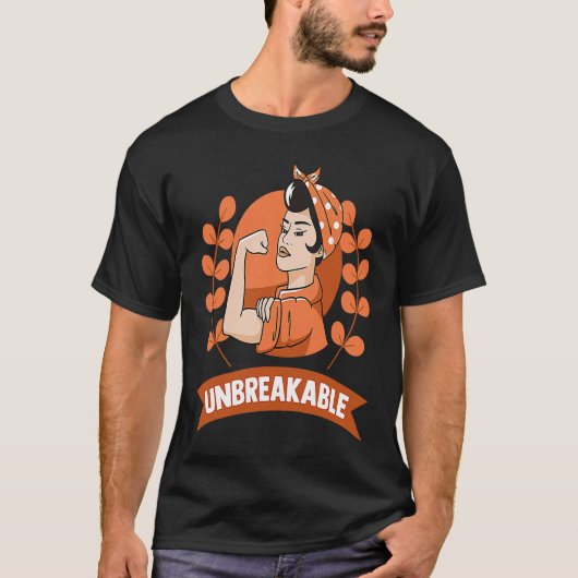 Meervoudige sclerose MS Bewustheid Onbreekbaar T-shirt (Voorkant)