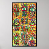 Meervoudige  Tapastry Hamsas Poster (Voorkant)