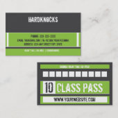 Meervoudige verticale Art Visitekaartje 10-klaspas Klantenkaartje (Voorkant / Achterkant)