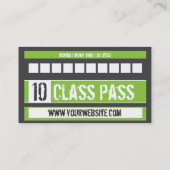 Meervoudige verticale Art Visitekaartje 10-klaspas Klantenkaartje (Achterkant)