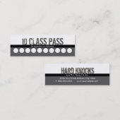 Meervoudige verticale Art Visitekaartje 10-klaspas Klantenkaartje (Voorkant / Achterkant)