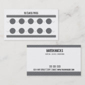 Meervoudige verticale Art Visitekaartje 10-klaspas Klantenkaartje (Voorkant / Achterkant)