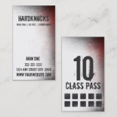 Meervoudige verticale Art Visitekaartje 10-klaspas Klantenkaartje (Voorkant / Achterkant)