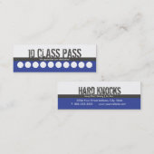 Meervoudige verticale Art Visitekaartje 10-klaspas Klantenkaartje (Voorkant / Achterkant)