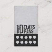 Meervoudige verticale Art Visitekaartje 10-klaspas Klantenkaartje (Achterkant)