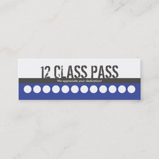 Meervoudige verticale Art Visitekaartje 12-klaspas Klantenkaartje (Voorkant)