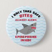 Meervoudige voedselallergie Alert Shark Button (Voorkant)