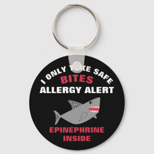 Meervoudige voedselallergie Shark Kinder Sleutelhanger