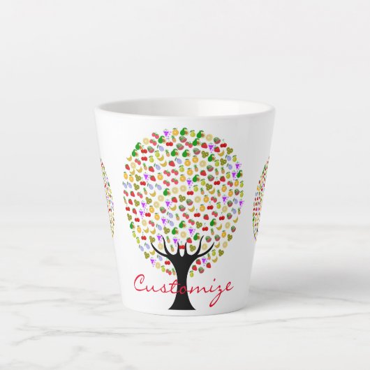 Meervruchtenboom Thunder_Cove Latte Mok (Voorkant)