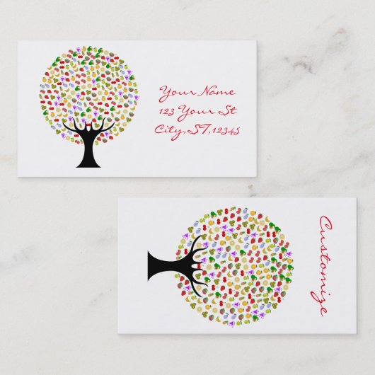 Meervruchtenboom Thunder_Cove Visitekaartje (Voorkant / Achterkant)