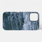 Meerwater spat iPhone hoesje (Achterkant horizontaal)