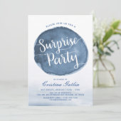 Meerwater Vlek | Op Maat | Verrassingsverjaardagsf Kaart (Staand voorkant)