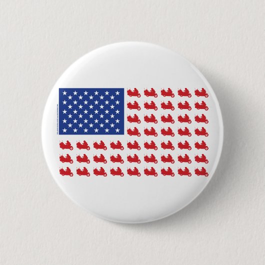 Meerwielig motorvoertuig ronde button 5,7 cm (Voorkant)