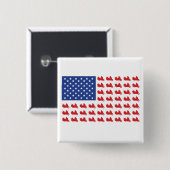 Meerwielig motorvoertuig vierkante button 5,1 cm (Voorkant /achterkant)