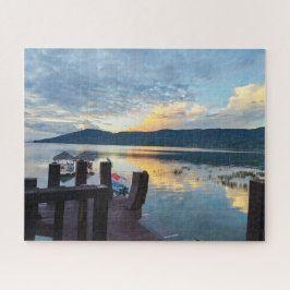 Meerzicht vanaf een terras legpuzzel