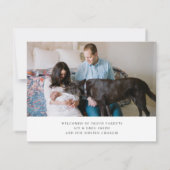 meerzijdige geboorteaankondiging dubbelzijdige kaa aankondiging (Achterkant)