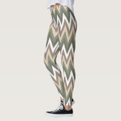 Meerzijdige Zig Zag Pattern Leggings vrouwen (Links)