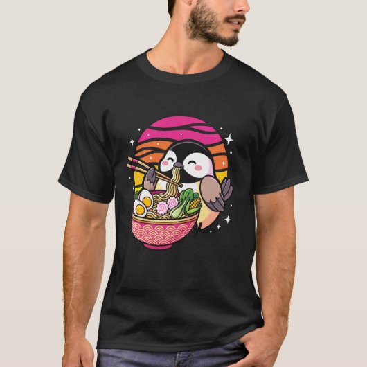 Mees die Ramen eet T-shirt (Voorkant)