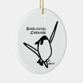 Mees door Henry, Wit Keramisch Ornament (Rechts)