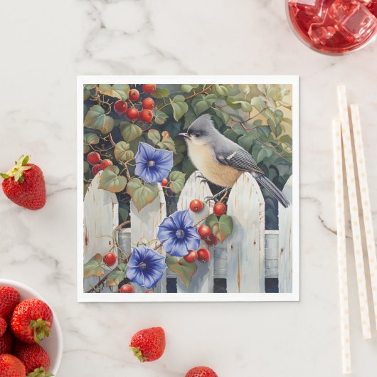  Mees op een witte schutting Winde  Servet (Insitu)