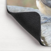 Mees op vogelbad muismat (Hoek)