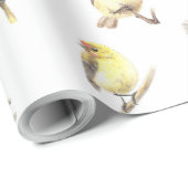 Mees vogels patroon cadeaupapier (Rol Hoek)