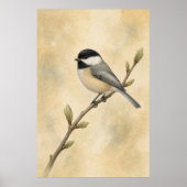 Mees Waterverf Cottagecore Kunst Poster (Voorkant)
