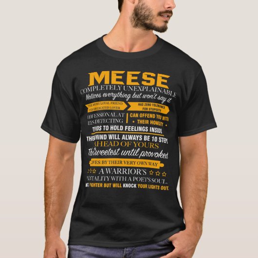 MEESE totaal onverklaarbaar T-shirt (Voorkant)