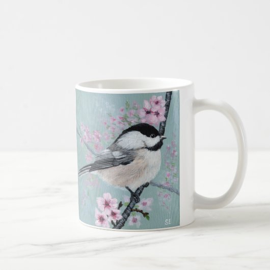Meesje en Kersenbloesem Koffiemok (Rechts)