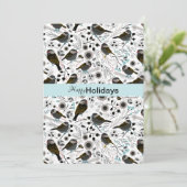 Meesjes Lief En Schattig Groetjes Feestdagenkaart (Staand voorkant)